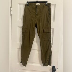 Anthropologie Green Cargo Pants
